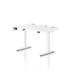 DIABLO X-Forge 1200 elektromos gamer asztal, 120 x 70 cm, fehér