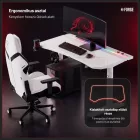 DIABLO X-Forge 1200 elektromos gamer asztal, 120 x 70 cm, fehér