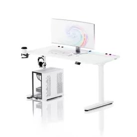   DIABLO X-Forge 1400 elektromos gamer asztal, 140 x 70 cm, fehér