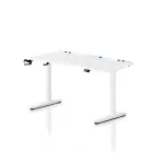 DIABLO X-Forge 1400 elektromos gamer asztal, 140 x 70 cm, fehér