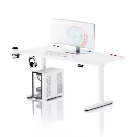   DIABLO X-Forge 1600 elektromos gamer asztal, 160 x 70 cm, fehér