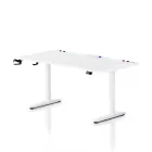 DIABLO X-Forge 1600 elektromos gamer asztal, 160 x 70 cm, fehér