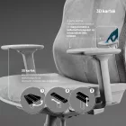 DIABLO V-Flash ergonomikus irodai szék, világos szürke