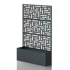JAN NOWAK ROSE fém kerti pergola, ültetőláda 1200 x 1800 x 300 mm, antracit