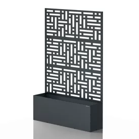   JAN NOWAK ROSE fém kerti pergola, ültetőláda 1200 x 1800 x 300 mm, antracit