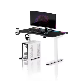   DIABLO X-Forge 1200 elektromos gamer asztal, 120 x 70 cm, fekete-fehér