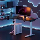 DIABLO X-Forge 1200 elektromos gamer asztal, 120 x 70 cm, fekete-fehér