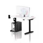 DIABLO X-Forge 1200 elektromos gamer asztal, 120 x 70 cm, fehér-fekete