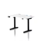 DIABLO X-Forge 1200 elektromos gamer asztal, 120 x 70 cm, fehér-fekete