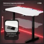 DIABLO X-Forge 1200 elektromos gamer asztal, 120 x 70 cm, fehér-fekete
