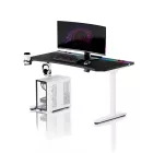 DIABLO X-Forge 1400 elektromos gamer asztal, 140 x 70 cm, fekete-fehér