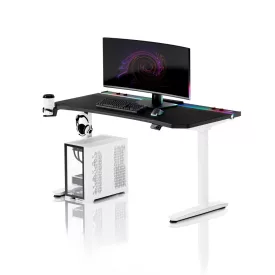   DIABLO X-Forge 1400 elektromos gamer asztal, 140 x 70 cm, fekete-fehér