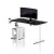 DIABLO X-Forge 1400 elektromos gamer asztal, 140 x 70 cm, fekete-fehér