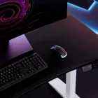 DIABLO X-Forge 1400 elektromos gamer asztal, 140 x 70 cm, fekete-fehér