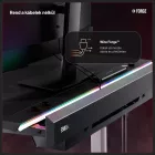 DIABLO X-Forge 1400 elektromos gamer asztal, 140 x 70 cm, fekete-fehér