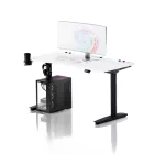 DIABLO X-Forge 1400 elektromos gamer asztal, 140 x 70 cm, fehér-fekete