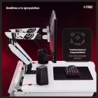 DIABLO X-Forge 1400 elektromos gamer asztal, 140 x 70 cm, fehér-fekete