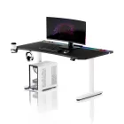 DIABLO X-Forge 1600 elektromos gamer asztal, 160 x 70 cm, fekete-fehér