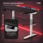 DIABLO X-Forge 1600 elektromos gamer asztal, 160 x 70 cm, fekete-fehér