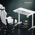 DIABLO X-Mate 1000 kis gamer asztal, 100x60x75 cm, fehér