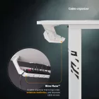 DIABLO X-Mate 1000 kis gamer asztal, 100x60x75 cm, fehér