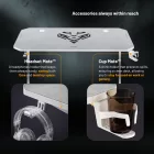 DIABLO X-Mate 1400 gamer asztal, 140x60x75 cm, fehér