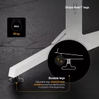 DIABLO X-Mate 1400 gamer asztal, 140x60x75 cm, fehér