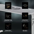 DIABLO X-Mate 1400 gamer asztal, 140x60x75 cm, fehér