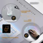 DIABLO X-Mate 1600 gamer asztal, 160x75x75 cm, fehér