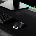 Diablo X-Forge Nagy méretű gamer asztali alátét, Burned Black  – 120x52 cm