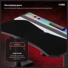 Diablo X-Forge Nagy méretű gamer asztali alátét, Black Nightwolf moon  – 120x52 cm
