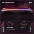 Diablo X-Forge Nagy méretű gamer asztali alátét, Burned Black  – 160x60 cm