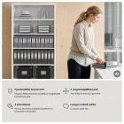 JAN NOWAK RUFUS Fém irodai polcrendszer, 900x1950x400 mm, fehér