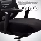 JAN NOWAK AXIS ergonomikus irodai szék, hálós, fekete
