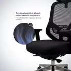 JAN NOWAK AXIS ergonomikus irodai szék, hálós, fekete