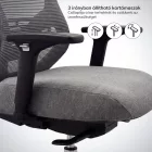 JAN NOWAK AXIS ergonomikus irodai szék, hálós, sötétszürke