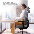 JAN NOWAK AXIS ergonomikus irodai szék, hálós, sötétszürke
