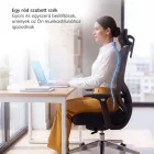 JAN NOWAK AXIS ergonomikus irodai szék, fekete