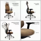 JAN NOWAK AXIS ergonomikus irodai szék, barna
