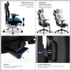 JAN NOWAK VECTOR ergonomikus irodai szék, fekete hálós