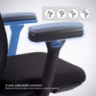 JAN NOWAK VECTOR ergonomikus irodai szék, fekete hálós