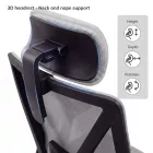 JAN NOWAK VECTOR ergonomikus irodai szék, szürke hálós