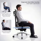 JAN NOWAK VECTOR ergonomikus irodai szék, szürke hálós
