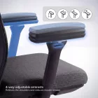JAN NOWAK VECTOR ergonomikus irodai szék, sötétszürke