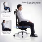 JAN NOWAK VECTOR ergonomikus irodai szék, sötétkék
