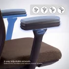 JAN NOWAK VECTOR ergonomikus irodai szék, barna 