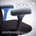 JAN NOWAK VECTOR ergonomikus irodai szék, fekete