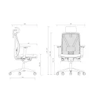 JAN NOWAK VECTOR ergonomikus irodai szék, világos bézs