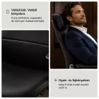 JAN NOWAK COMMAND valódi bőr vezetői irodai szék, fekete