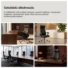 JAN NOWAK COMMAND valódi bőr vezetői irodai szék, fekete